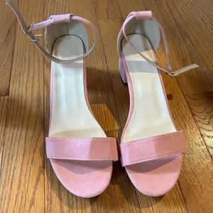 Pink sandals size 7